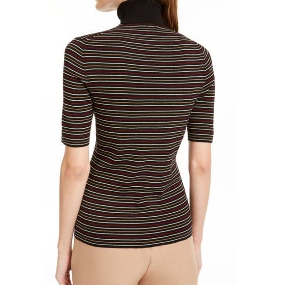 Anne Klein Striped Half Sleeve Sweater Top XS - Picture 2 of 12